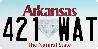 AR license plate 421WAT