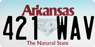 AR license plate 421WAV