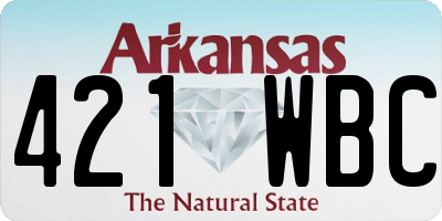 AR license plate 421WBC