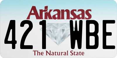 AR license plate 421WBE