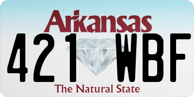AR license plate 421WBF