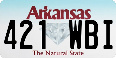 AR license plate 421WBI