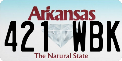 AR license plate 421WBK