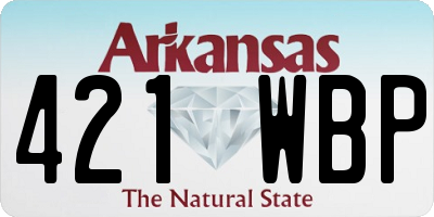AR license plate 421WBP