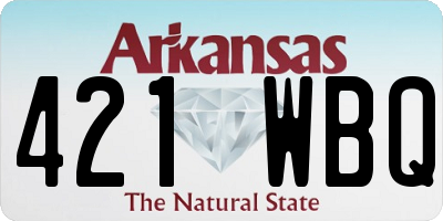 AR license plate 421WBQ