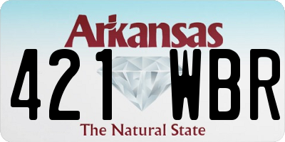 AR license plate 421WBR