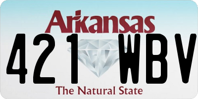 AR license plate 421WBV