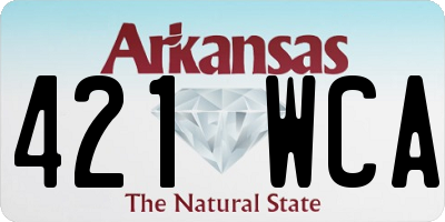 AR license plate 421WCA