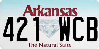AR license plate 421WCB