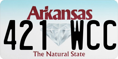 AR license plate 421WCC