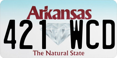 AR license plate 421WCD