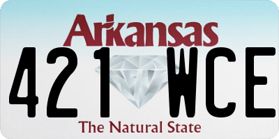 AR license plate 421WCE