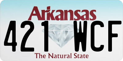 AR license plate 421WCF