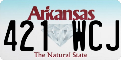 AR license plate 421WCJ