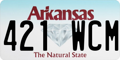 AR license plate 421WCM