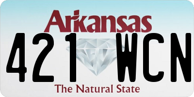 AR license plate 421WCN
