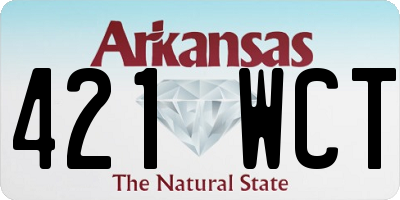 AR license plate 421WCT