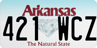 AR license plate 421WCZ
