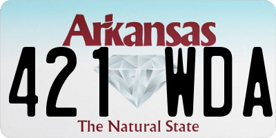 AR license plate 421WDA