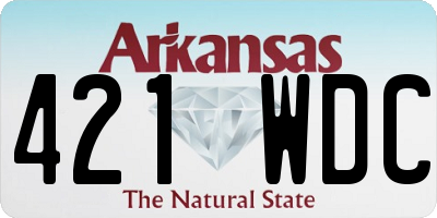 AR license plate 421WDC