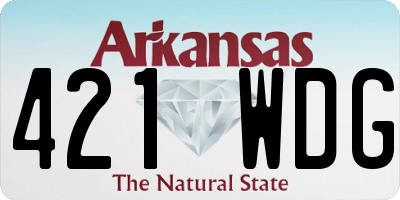 AR license plate 421WDG