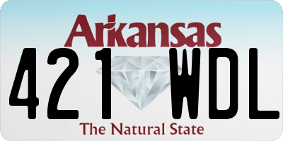 AR license plate 421WDL