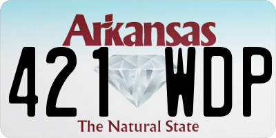 AR license plate 421WDP