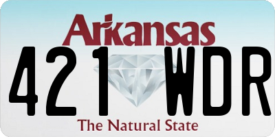 AR license plate 421WDR