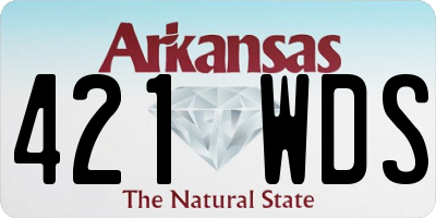 AR license plate 421WDS