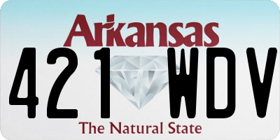 AR license plate 421WDV