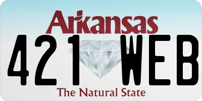 AR license plate 421WEB
