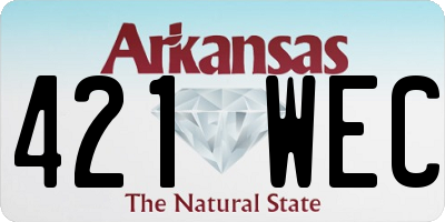 AR license plate 421WEC