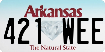AR license plate 421WEE