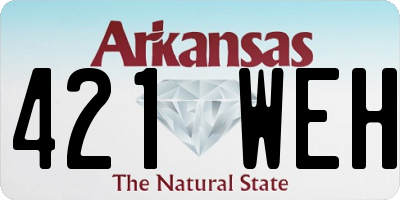 AR license plate 421WEH