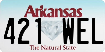 AR license plate 421WEL