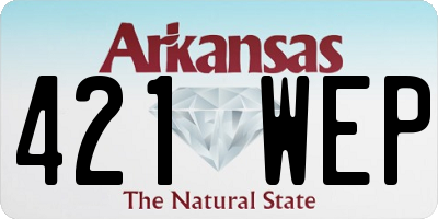 AR license plate 421WEP