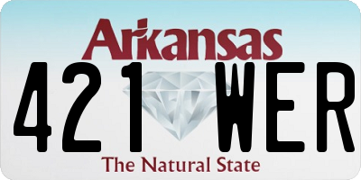 AR license plate 421WER