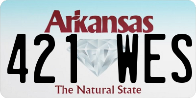 AR license plate 421WES