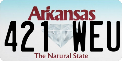 AR license plate 421WEU
