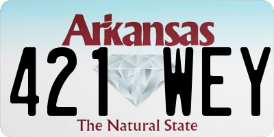 AR license plate 421WEY
