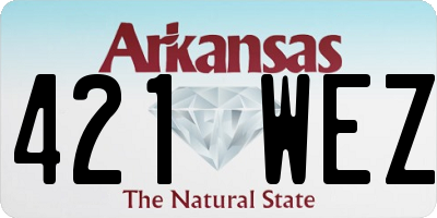 AR license plate 421WEZ