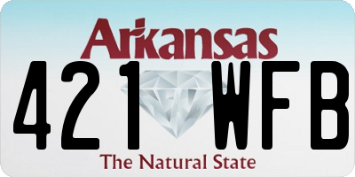 AR license plate 421WFB