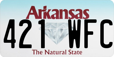 AR license plate 421WFC
