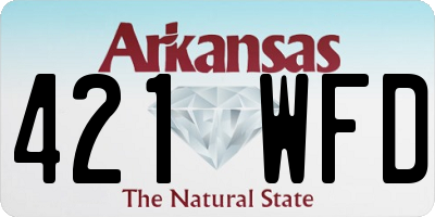 AR license plate 421WFD