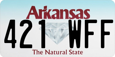 AR license plate 421WFF