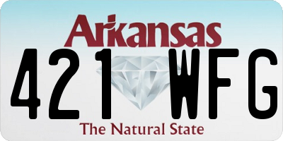 AR license plate 421WFG