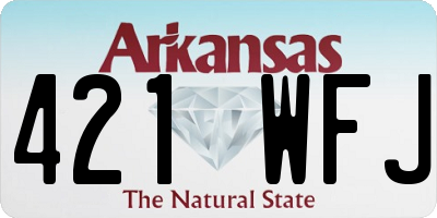 AR license plate 421WFJ