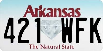 AR license plate 421WFK