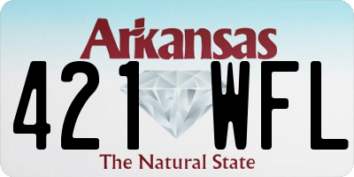 AR license plate 421WFL