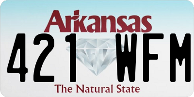 AR license plate 421WFM